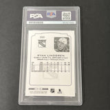 2022-23 O-Pee-Chee #350 Ryan Lindgren signed card PSA Auto 10