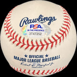 Charlie Sheen Cleveland Indians Signed Baseball MLB PSA