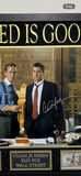 Charlie Sheen Signed Custom Framed Wall Street Photo PSA Auth