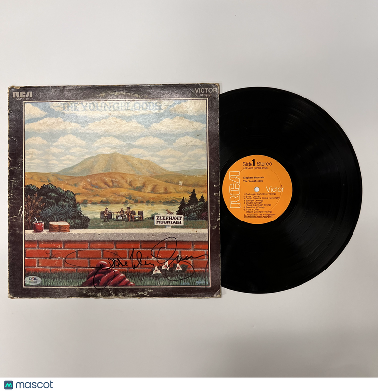 Jesse Colin Young Signed Elephant Mountain Vinyl Album PSA