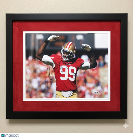 Aldon Smith Signed San Francisco 49ers 11x14 Custom Framed Photo PSA Auth