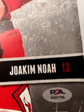 Joakim Noah Signed Basketball Magazine PSA Autographed