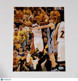 Baron Davis Golden State Warriors Signed Basketball 11x14 Photo BAS