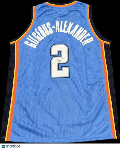 Shai Gilgeous-Alexander Signed Jersey PSA Oklahoma City Thunder Autographed