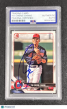 2018 Topps #BP128 Yu-Cheng Chang Signed Card Auto PSA Slabbed Indians