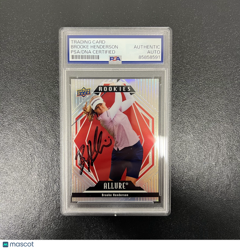 Portfolio Golf#AR-HE Brooke Henderson Signed Card PSA Autographed
