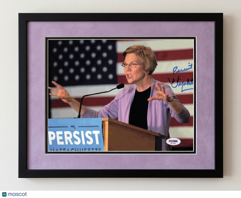 Elizabeth Warren Signed 8x10 Framed Photo PSA Auth