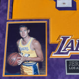 Jerry West Signed Jersey Custom Framed "34x40" PSA Los Angeles Lakers Autograph