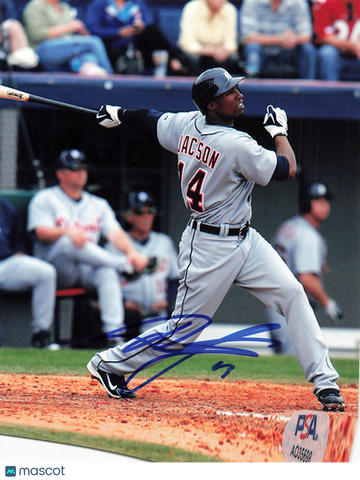 Austin Jackson Detroit Tigers Signed 8x10 Photo PSA