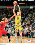 Breanna Stewart Seattle Storm Signed Basketball 8x10 Photo PSA