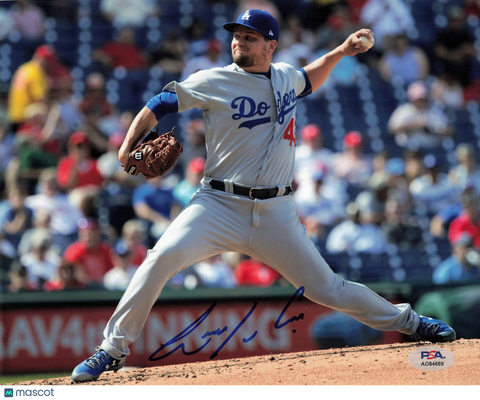 Luis Avilan Los Angeles Dodgers Signed 8x10 Photo PSA