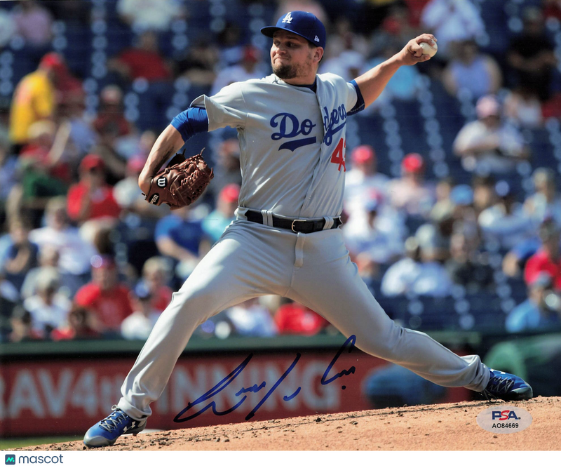 Luis Avilan Los Angeles Dodgers Signed 8x10 Photo PSA