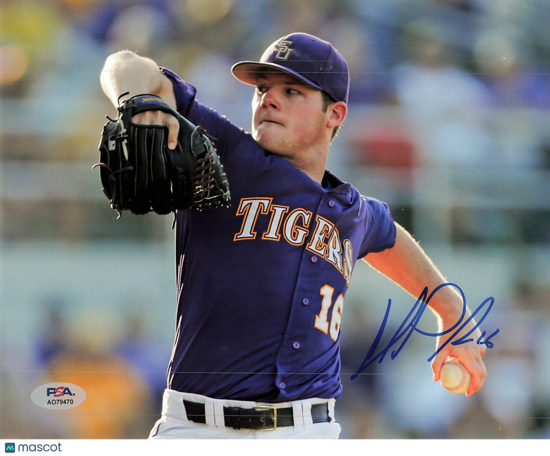 Colin Poche LSU Tigers Signed 8x10 Photo PSA