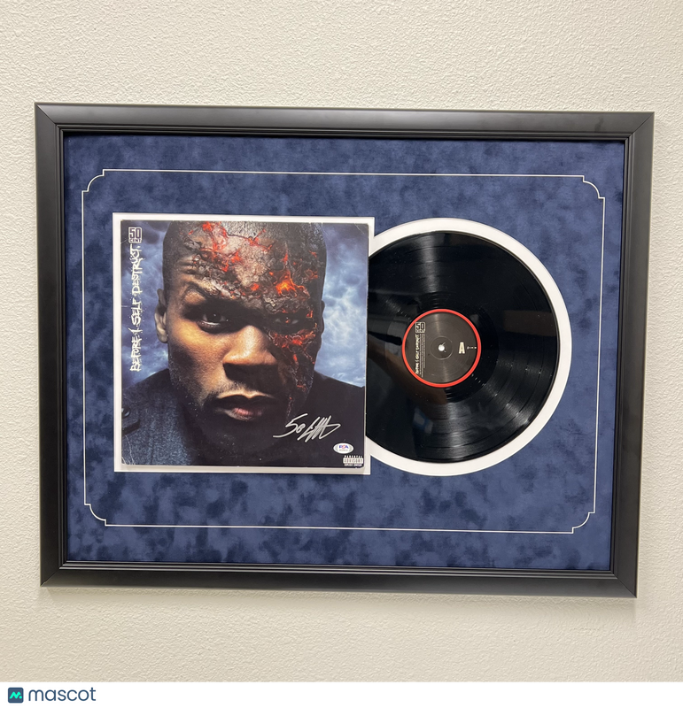 50 Cent Signed Before I Self Destruct Custom Framed Vinyl Album PSA