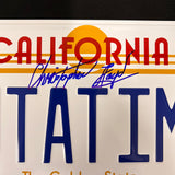 Christopher Lloyd Signed Vanity License Plate JSA Auto Back to the Future
