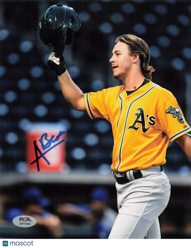 Austin Beck Oakland Athletics Signed 8x10 Photo PSA