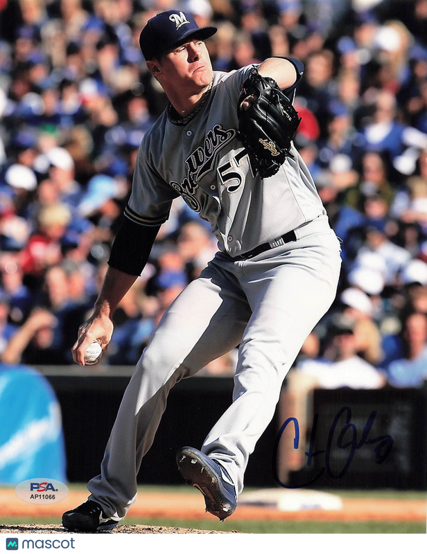 Chase Anderson Milwaukee Brewers Signed 8x10 Photo PSA