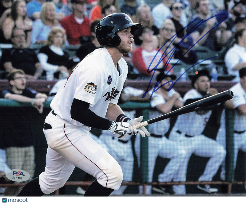 Seth Beer Tri-City ValleyCats Signed 8x10 Photo PSA