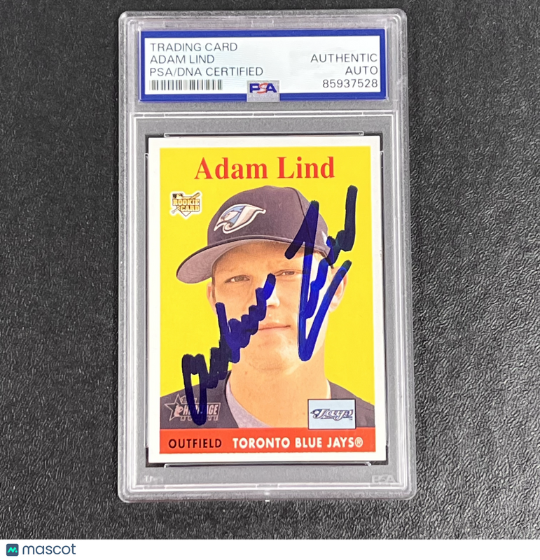 2007 Topps Heritage #458 Adam Lind Signed Card Auto PSA Slabbed Blue Jays