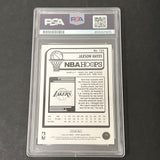 2023-24 Panini NBA Hoops #124 Jaxson Hayes signed card PSA Auto 10