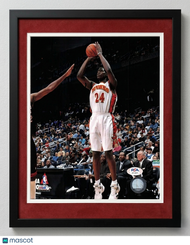 Marvin Williams Atlanta Hawks Signed Basketball 8x10  Custom Framed Photo PSA