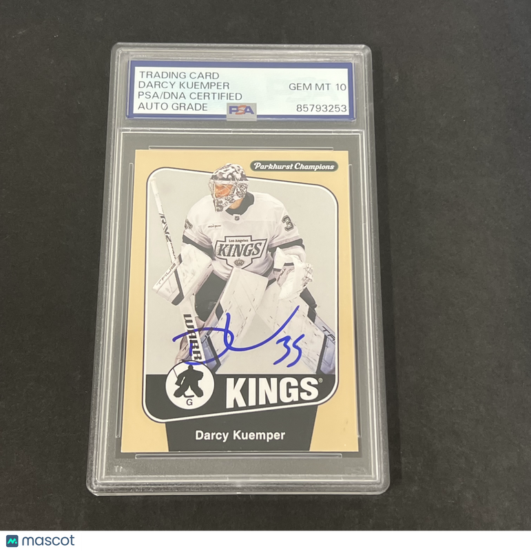 Darcy Kuemper 2024-25 Upper Deck Parkburst Champion#135 Signed Card PSA 10