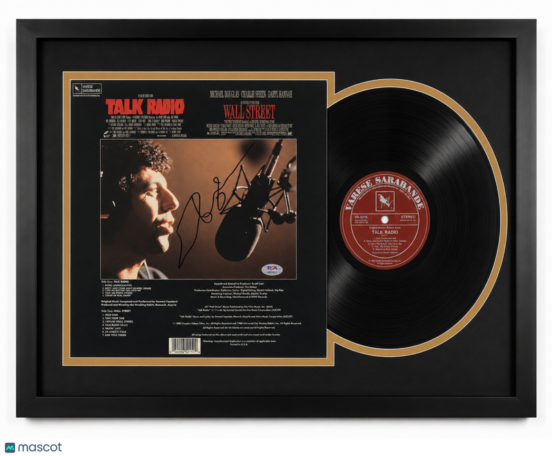 Eric Bogosian Signed Talk Radio&Wall Street Custom Framed Vinyl Album PSA Auth