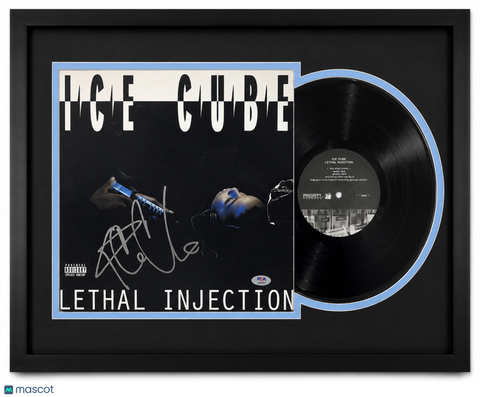 Ice Cube Signed Lethal InjectionCustom Framed Vinyl Album PSA Auth