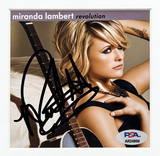 Miranda Lambert Signed Framed Revolution CD Album PSA Autographed 13x8