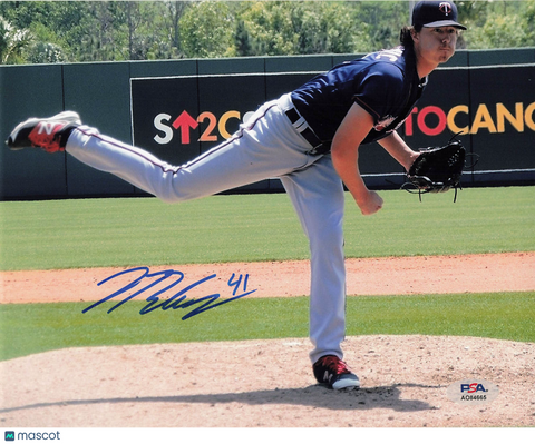 Brett Martin Texas Rangers Signed 8x10 Photo PSA