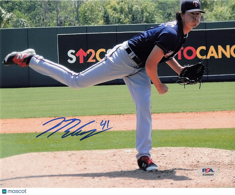 Brett Martin Texas Rangers Signed 8x10 Photo PSA