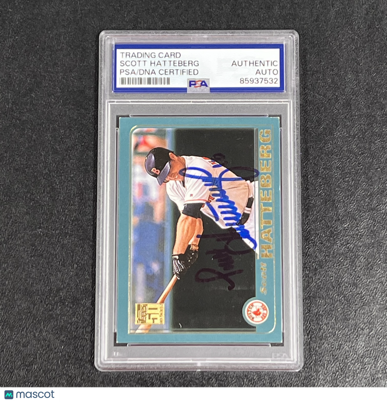 2001 Topps 50th Anniversary #262 Scott Hatteberg Signed Card Auto PSA Slabbed Re