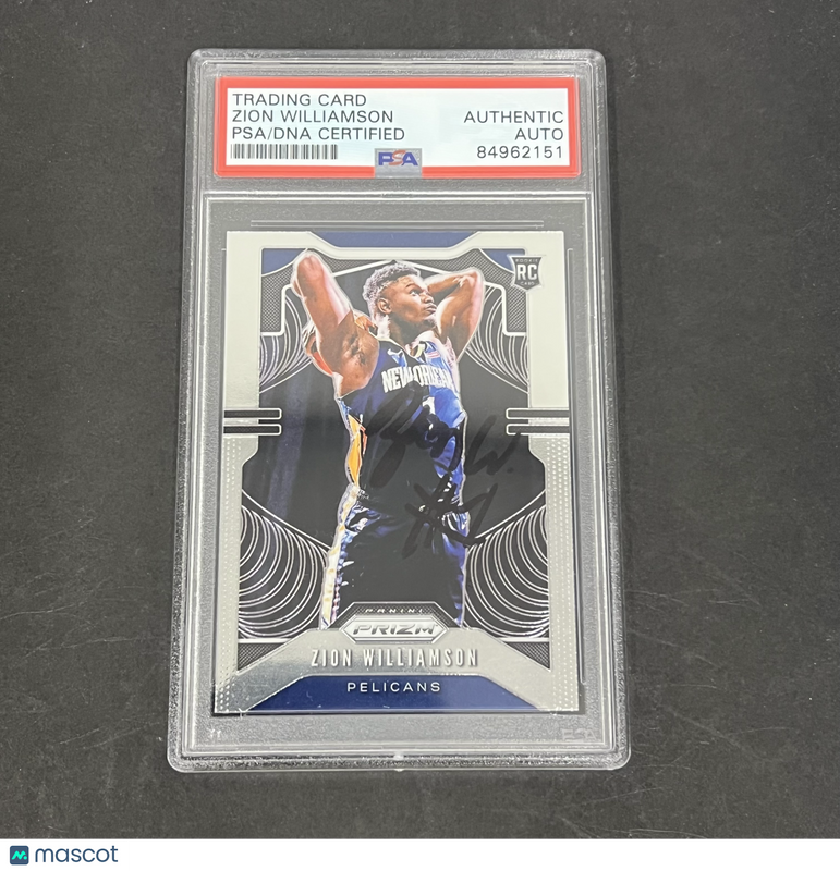 Zion Williamson 2019-20 Panini Prizm Basketball#248 Signed Card PSA Autographed