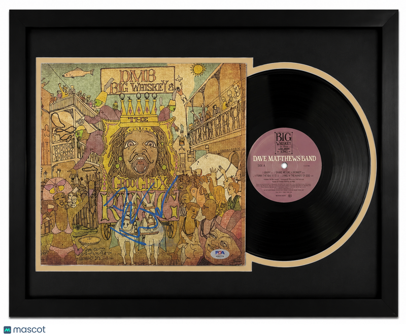 Dave Matthews Signed DMB Big Whiskey Custom Framed Vinyl Album PSA