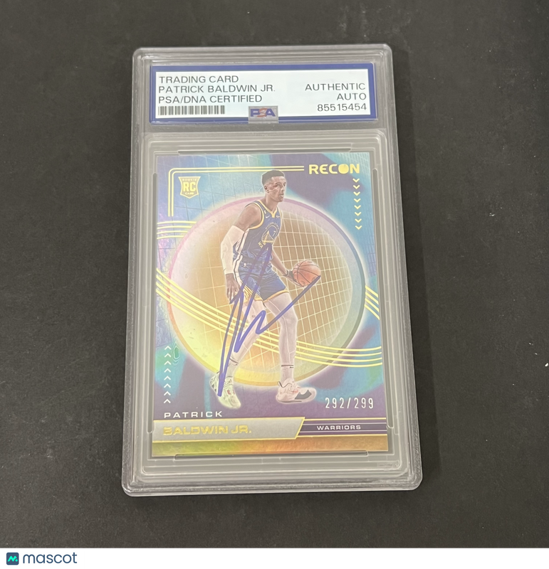 2022-23 Panini Recon #205 Patrick Baldwin Jr. Holo Gold 292/299 signed card