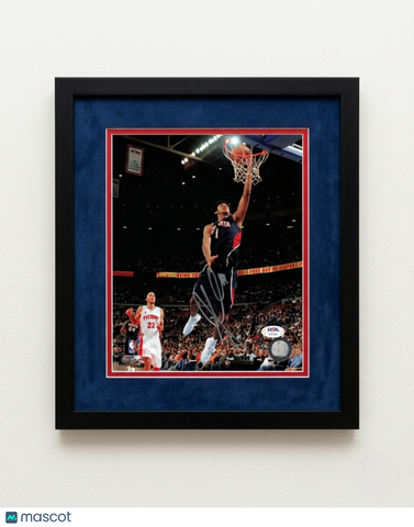 Josh Childress Atlanta Hawks Signed Basketball 8x10 Custom Framed Photo PSA