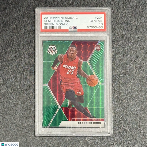 2019 Panini Mosaic Green#234 Kendrick Nunn PSA 10