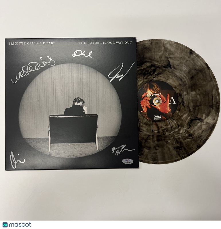 Bridgette Calls Me Baby Signed Custom Framed Vinyl Cover The Future Is Our Way O