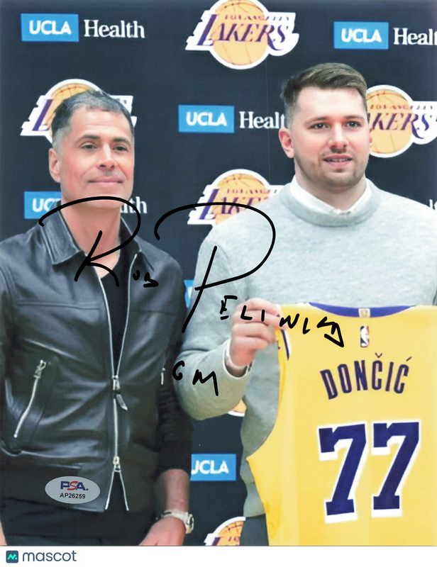 Rob Pelinka signed 8x10 photo PSA/DNA Lakers Autographed