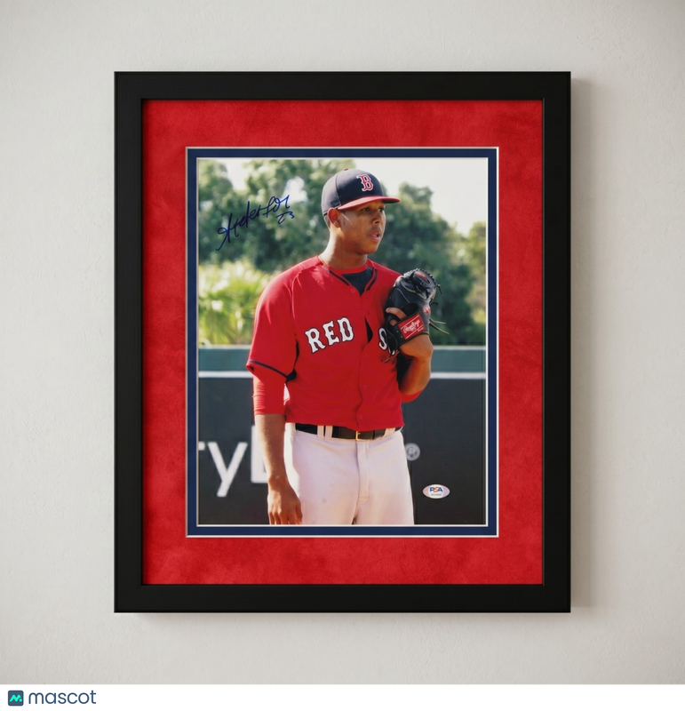 Anderson Espinoza Boston Red Sox Signed 11x14 Custom Framed Photo PSA