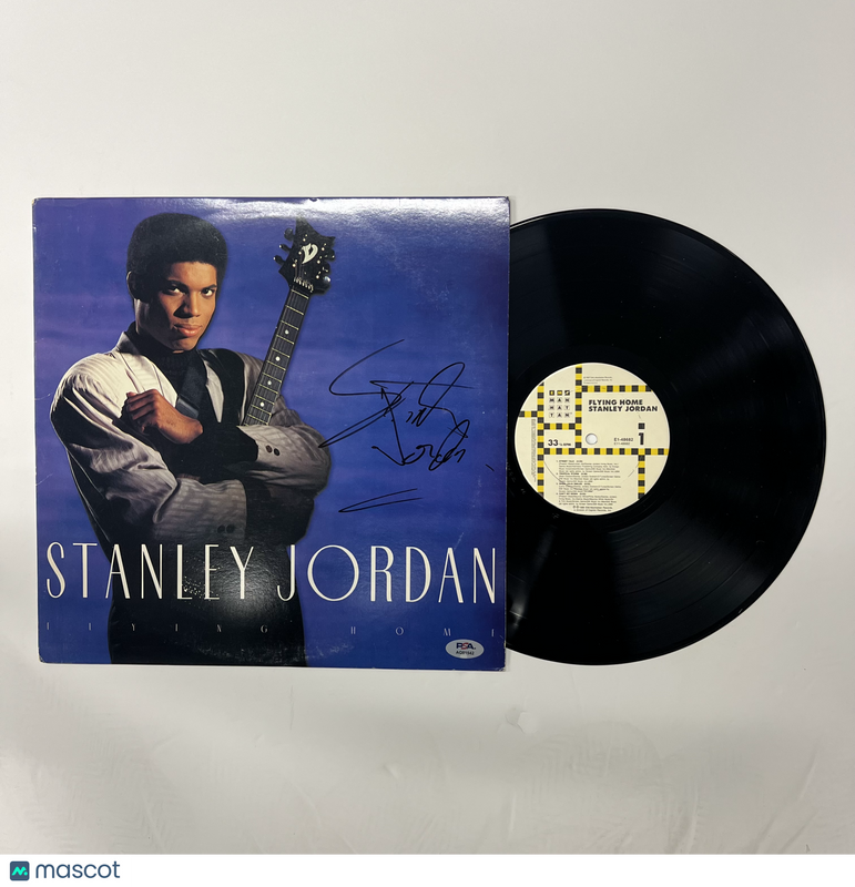 Stanley Jordan Signed Flying Home Vinyl Album PSA Autographed