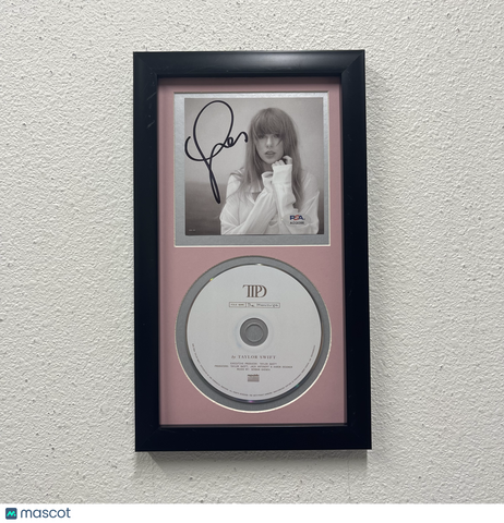 Taylor Swift Signed The Tortured Poets Department Custom Framed CD Album PSA