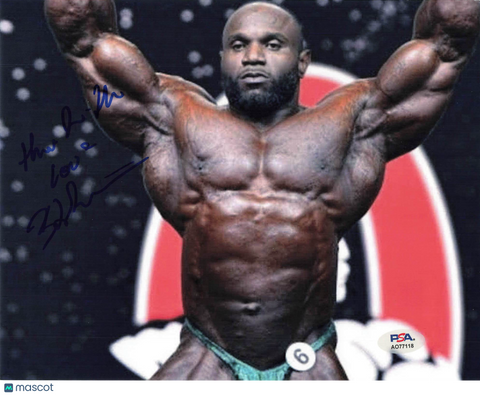Akim Williams Signed Bodybuilding 8x10 Photo PSA Autographed