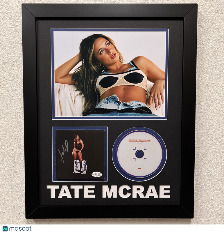 Tate McRae Signed Think Later CD Cover Framed 16x20 Display JSA