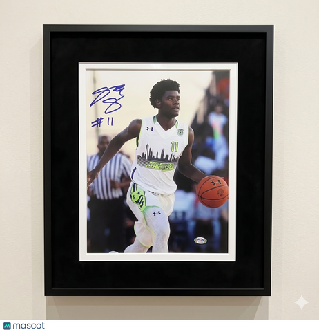 Josh Jackson Memphis Grizzlies Signed Basketball 11x14 Custom Framed Photo PSA