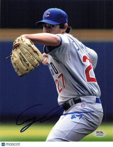 Casey Coleman Chicago Cubs Signed 8x10 Photo PSA