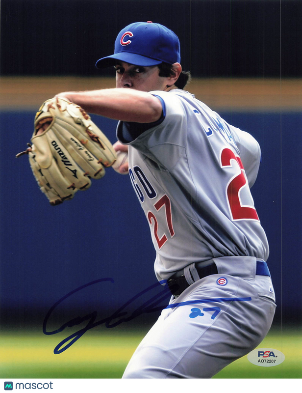 Casey Coleman Chicago Cubs Signed 8x10 Photo PSA