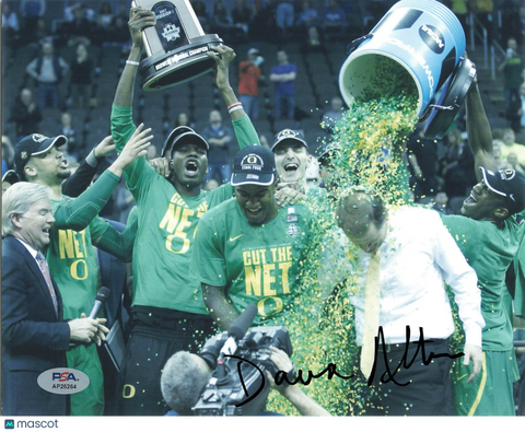 Dana Altman Oregon Ducks Signed Basketball 8x10 Photo PSA
