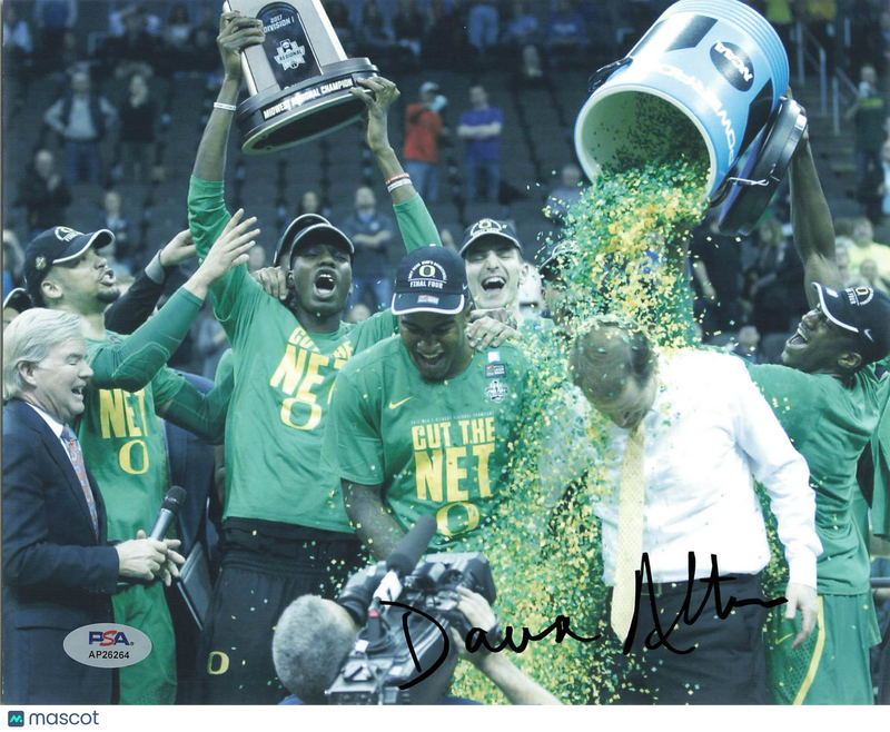 Dana Altman Oregon Ducks Signed Basketball 8x10 Photo PSA
