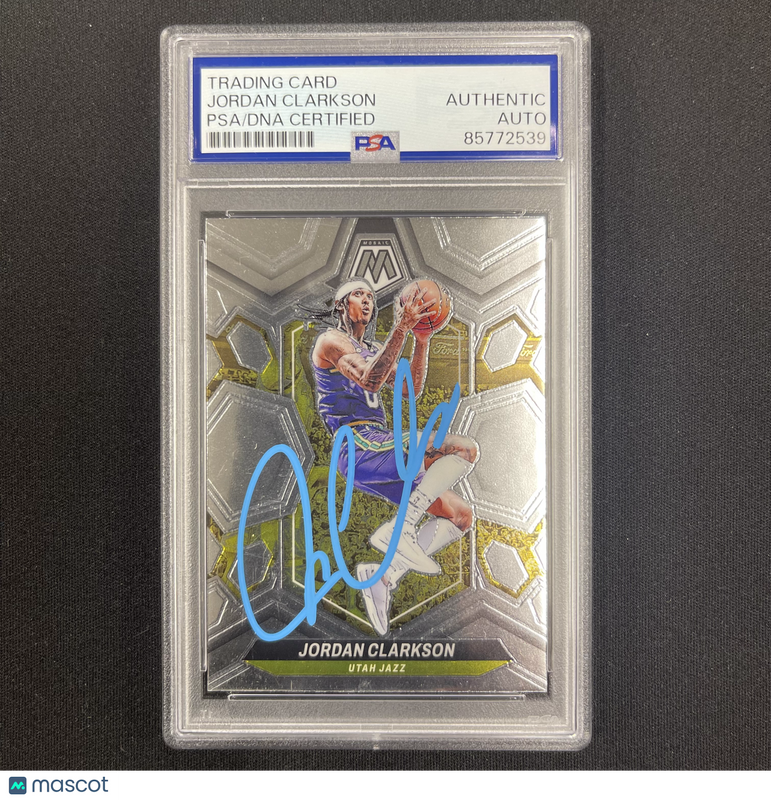 Jordan Clarkson 2024 Panini Mosaic Basketball#42 Signed Card PSA Autographed